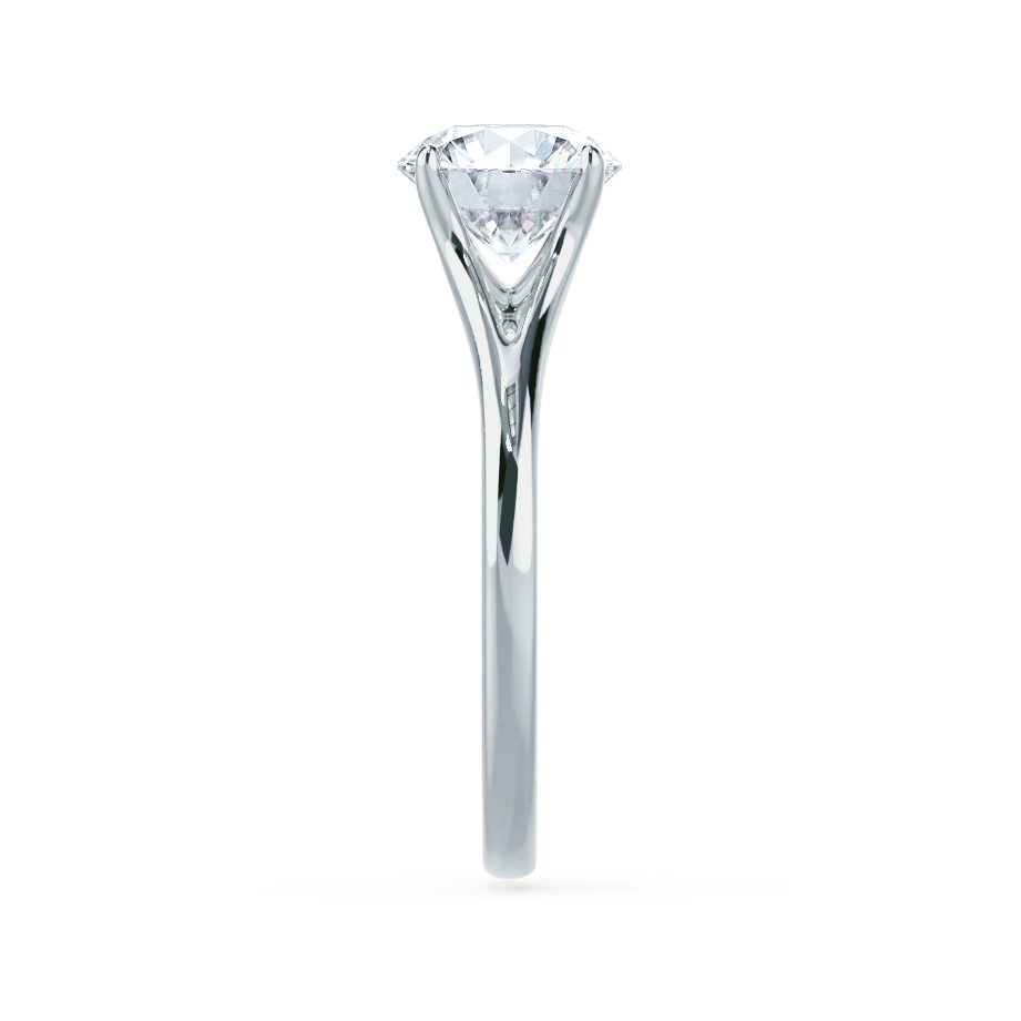 0.5 CT Round Solitaire Lab Grown Diamond Engagement Ring