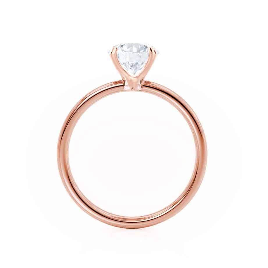 1.2 CT Round Solitaire Lab Grown Diamond Engagement Ring