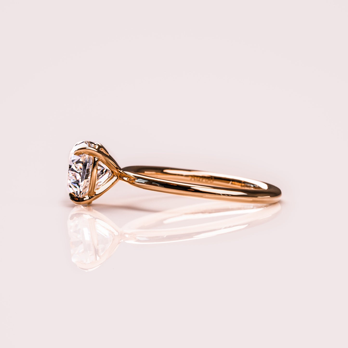 2 CT Heart Solitaire Moissanite Engagement Ring