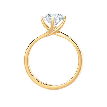 1.2 CT Round Solitaire  Lab Grown Diamond Engagement Ring