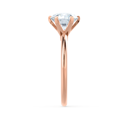 2.2 CT Round Solitaire Lab Grown Diamond Engagement Ring