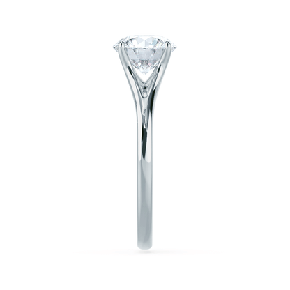 0.5 CT Round Solitaire Lab Grown Diamond Engagement Ring