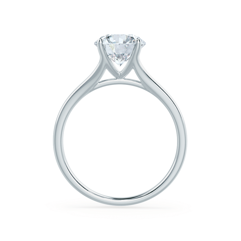 0.8 CT Round Solitaire Lab Grown Diamond Engagement Ring