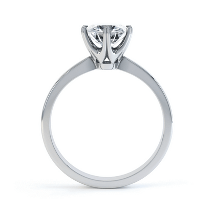 1 CT Round Solitaire Lab Grown Diamond Engagement Ring