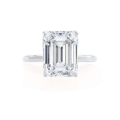 1.01 CT Emerald Solitaire Lab Grown Diamond Engagement Ring