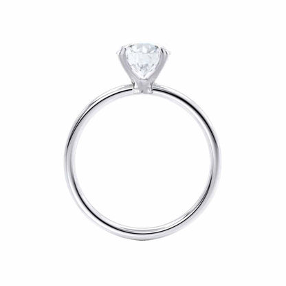 1.5 CT Oval Pave Lab Grown Diamond Engagement Ring
